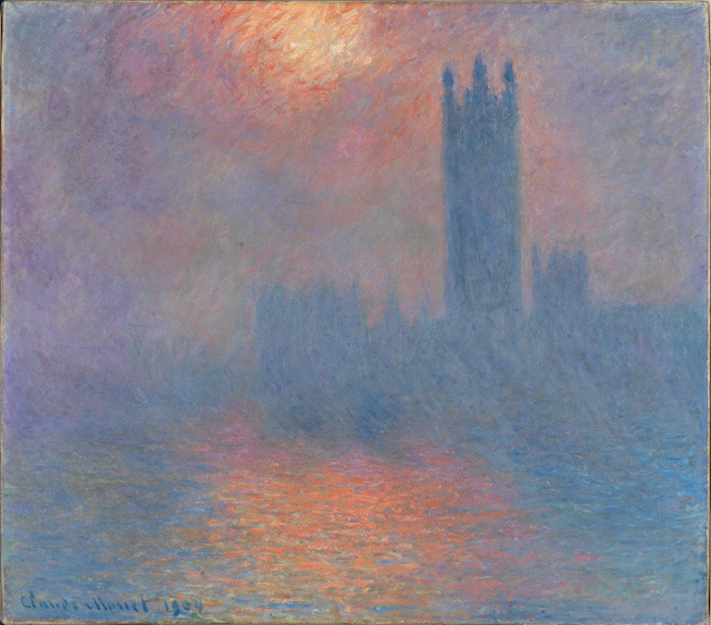 Claude Monet, "Sun Breaking Through the Fog", 1904